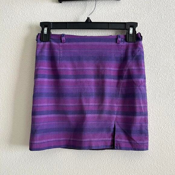 Vintage purple mini skirt - Picture 1 of 8